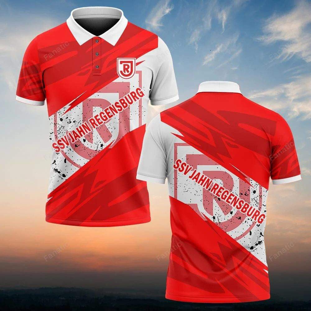 SSV Jahn Regensburg Poloshirt Sportliches Design Rot