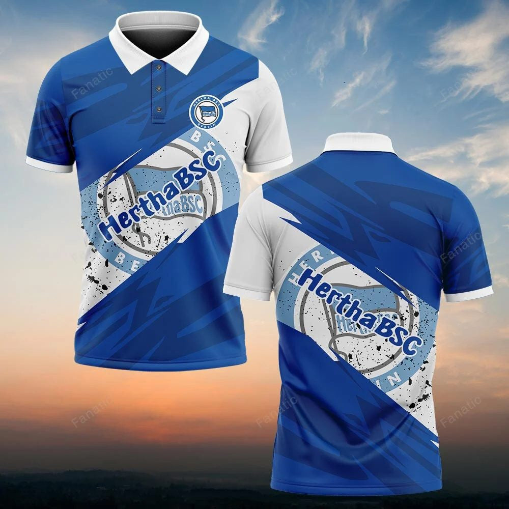 Hertha BSC Poloshirt Sportliches Design Blau