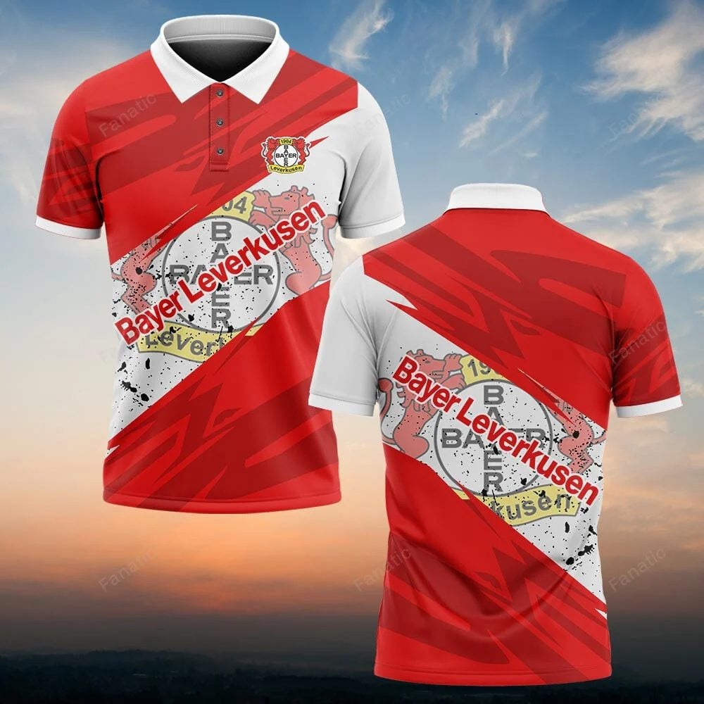 Bayer 04 Leverkusen Poloshirt Sportliches Design Rot