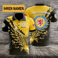 Eintracht Braunschweig Poloshirt mit individuellem Namen Flügel Gelb