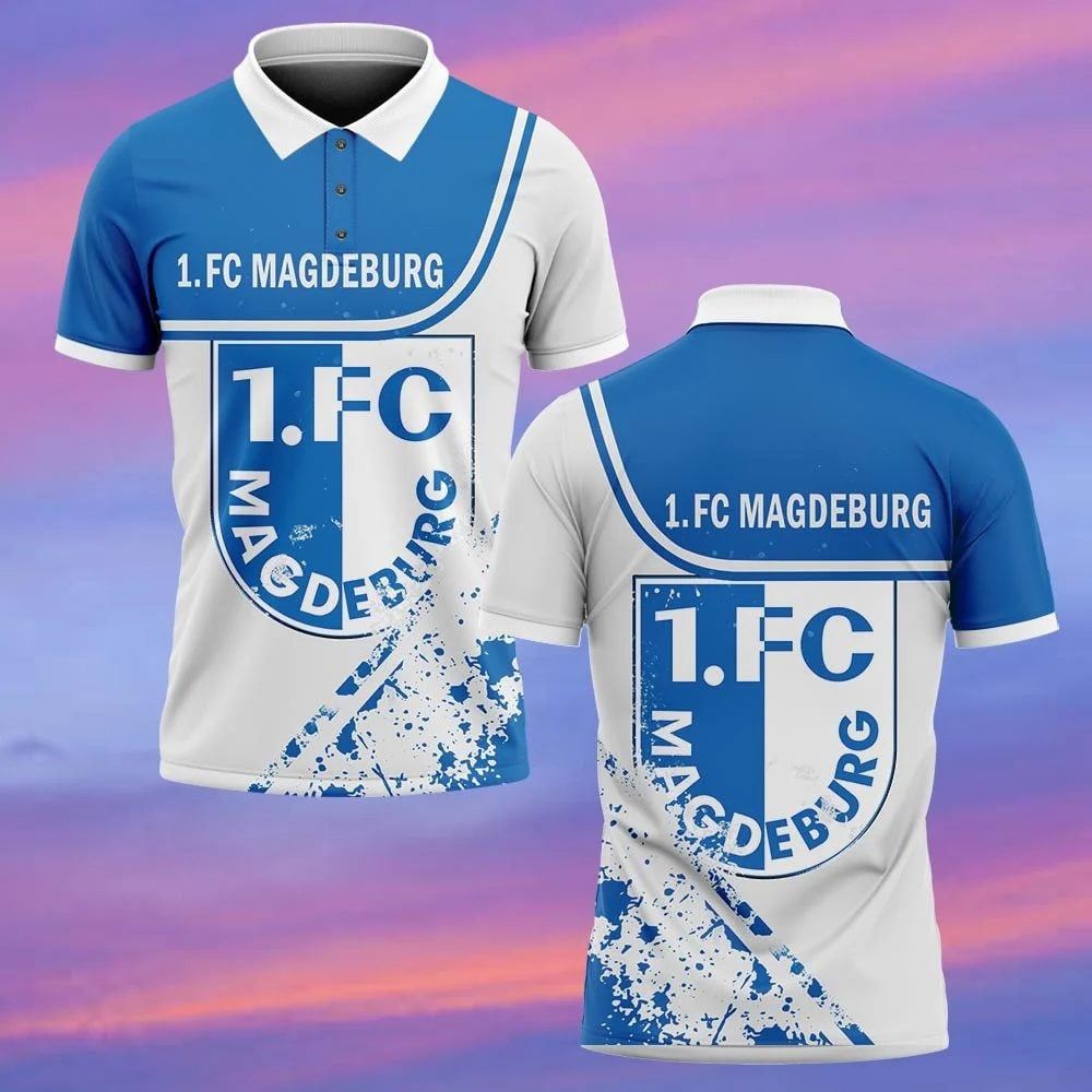1. FC Magdeburg Poloshirt Neue Edition Blau