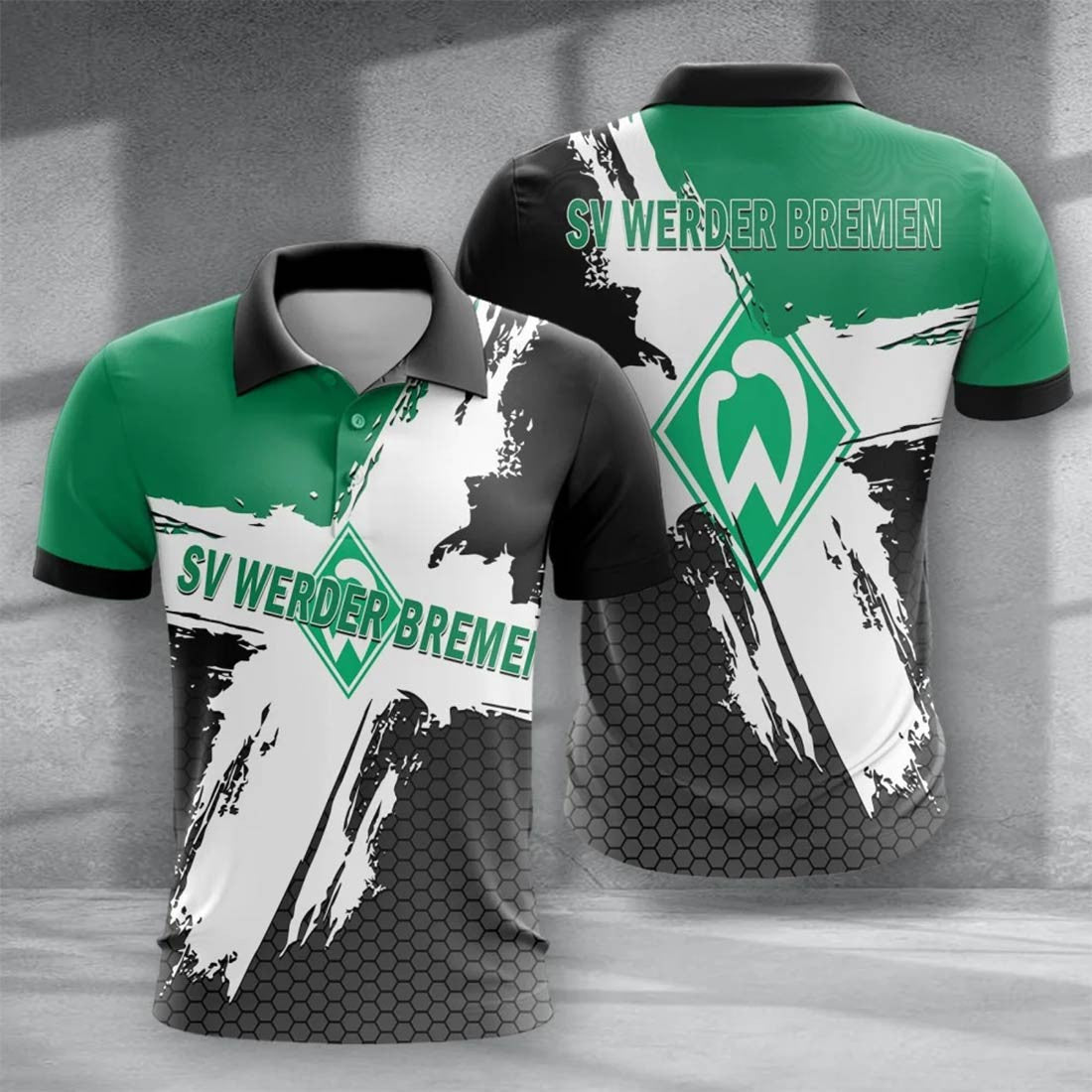 SV Werder Bremen Poloshirt Limitierte Edition Grün