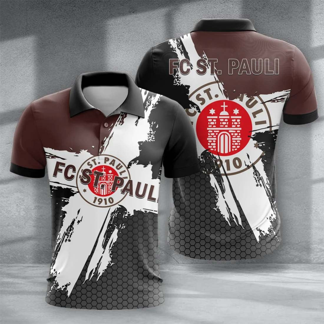 FC St. Pauli Poloshirt Limitierte Edition Braun