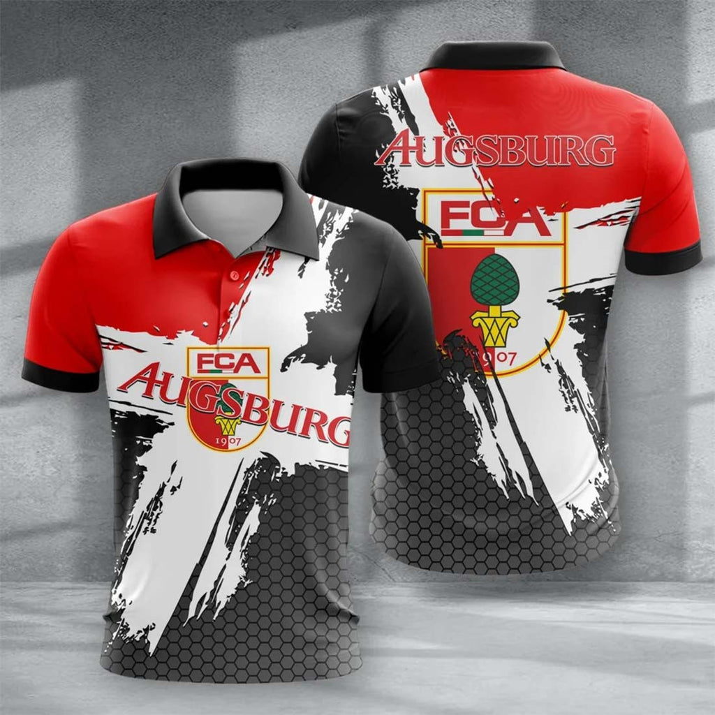 FC Augsburg Poloshirt Limitierte Edition Rot