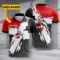 FC Köln Poloshirt Premium Edition mit individuellem Namen Rot