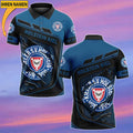 Holstein Kiel Poloshirt mit individuellem Namen Neue Edition Blau