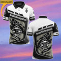 Borussia Mönchengladbach Poloshirt mit individuellem Namen Neue Edition Weiß