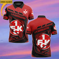FC Kaiserslautern Poloshirt Neue Edition mit individuellem Namen Rot