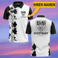 VfB Stuttgart Poloshirt Sonderedition mit individuellem Namen Weiß