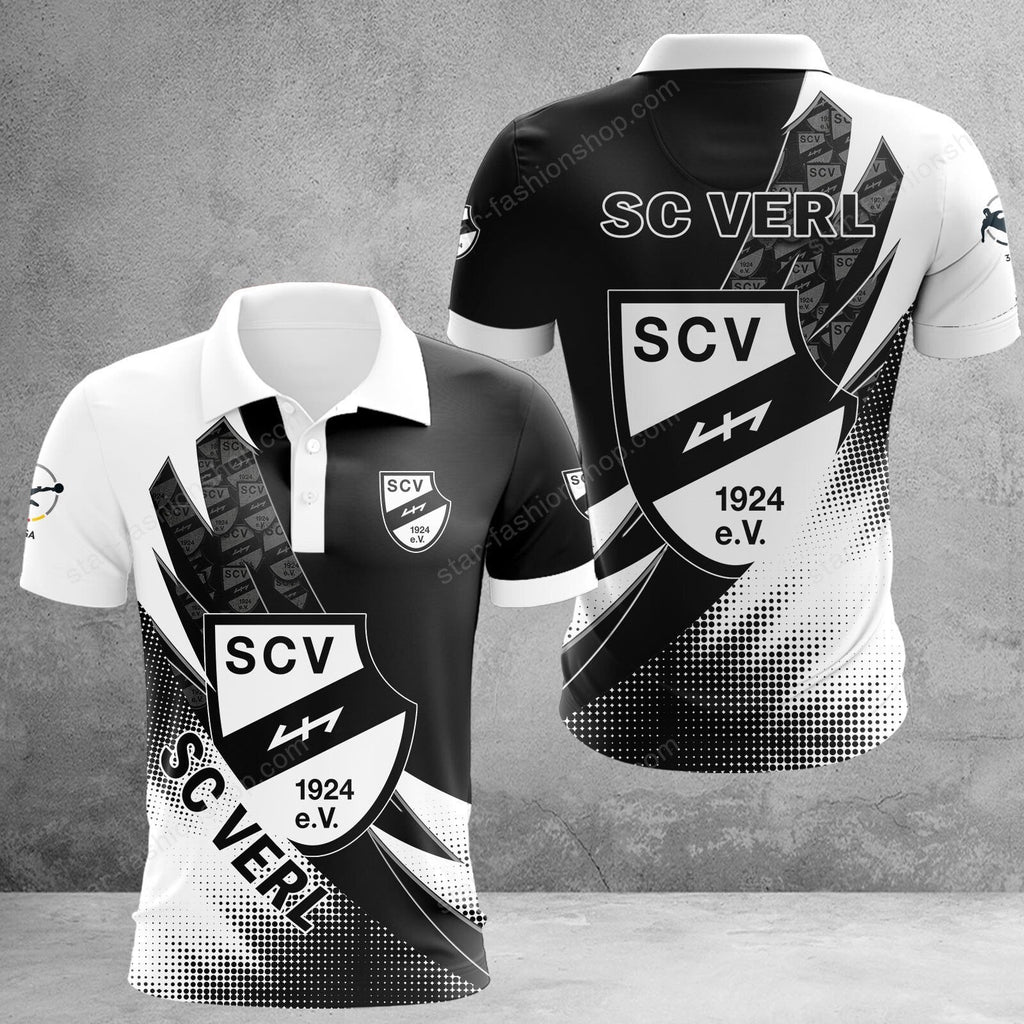 SC Verl Poloshirt Sonderedition Weiß Schwarz