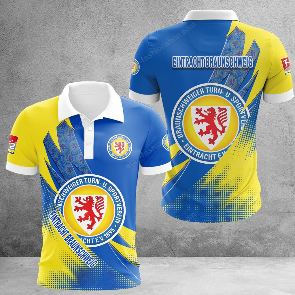 Eintracht Braunschweig Poloshirt Sonderedition Gelb Blau