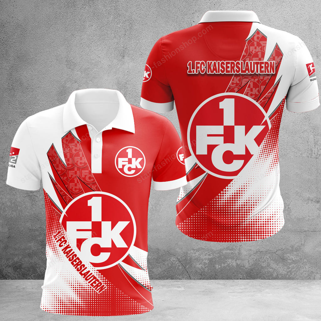 1. FC Kaiserslautern Poloshirt Sonderedition Weiß Rot