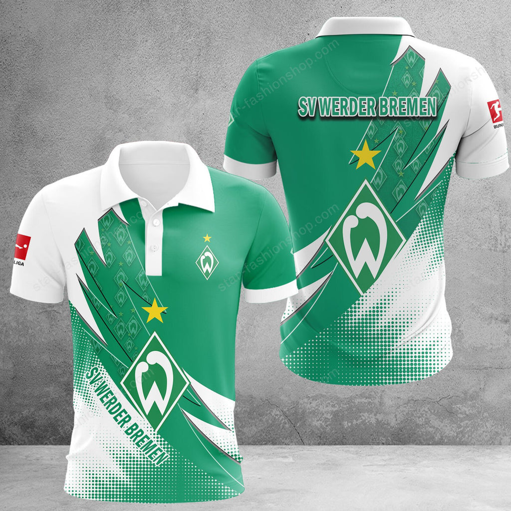 SV Werder Bremen Poloshirt Sonderedition Weiß Grün