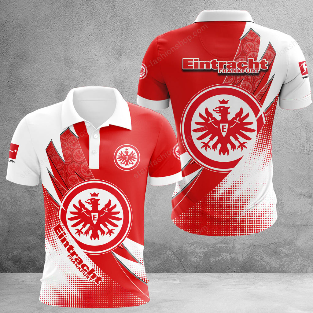 Eintracht Frankfurt Poloshirt Sonderedition Weiß Rot