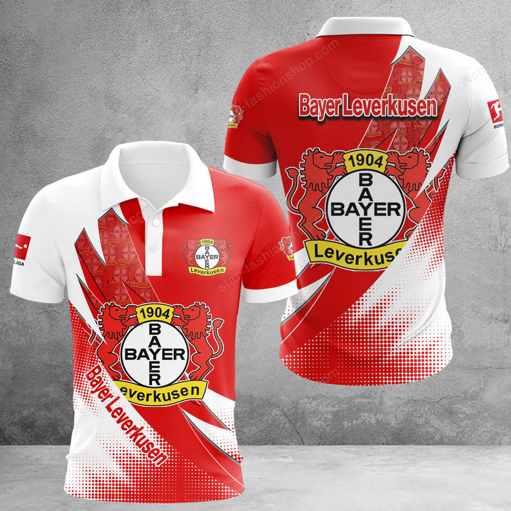 Bayer 04 Leverkusen Poloshirt Sonderedition Weiß Rot