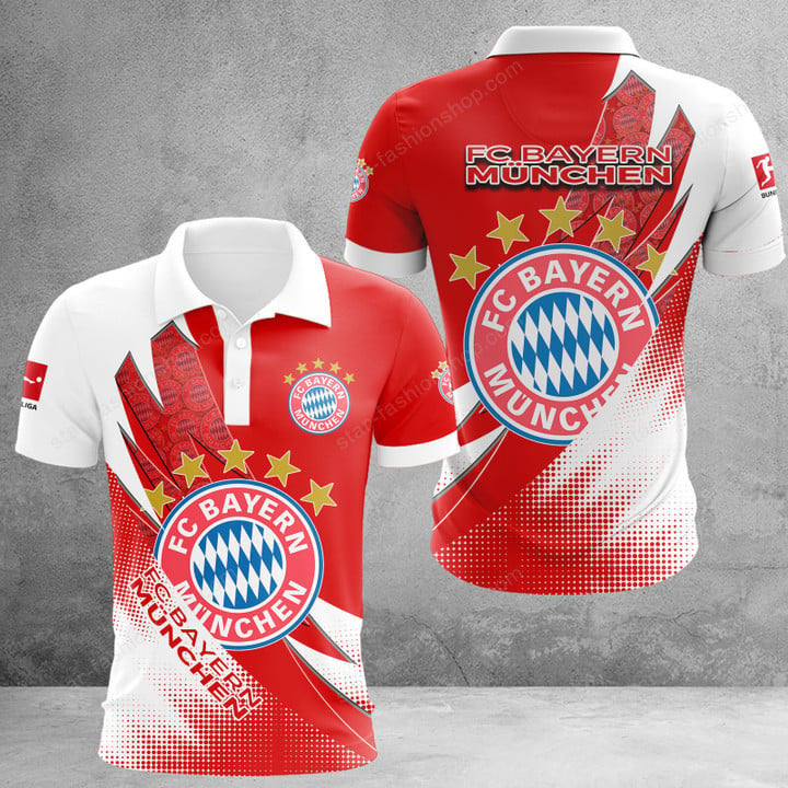 Bayern München Poloshirt Sonderedition Weiß Rot