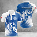 FC Schalke 04 Poloshirt Sonderedition Weiß Blau