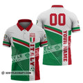Italienische Nationalmannschaft Poloshirt Weiß Grün