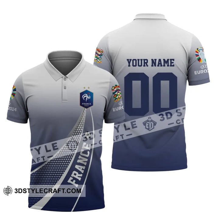 Französische Nationalmannschaft Poloshirt Blau