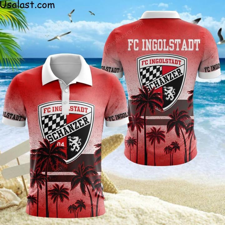 FC Ingolstadt Poloshirt Hawaii Design Rot