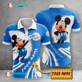 Hansa Rostock Poloshirt Mickey Mouse Weiß Blau