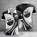 SV Sandhausen 1916 Poloshirt Logo Design Weiß Schwarz