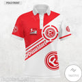 Fortuna Düsseldorf Poloshirt Kreis Stil Rot Weiß