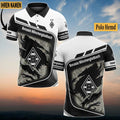 Borussia Mönchengladbach Poloshirt mit individuellem Namen Neuauflage Vollflächig Bedruckt