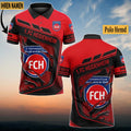 FC Heidenheim Poloshirt Neuauflage Vollflächig Bedruckt mit individuellem Namen