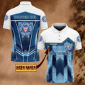 Holstein Kiel Poloshirt Pfeil Design Vollflächig Bedruckt mit individuellem Namen