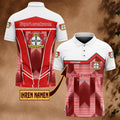 Bayer 04 Leverkusen Poloshirt Pfeil Design mit individuellem Namen Neue Edition Vollflächig Bedruckt