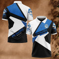 Hertha BSC Poloshirt Geometrisches Muster Vollflächig Bedruckt