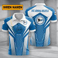 DSC Arminia Bielefeld Poloshirt Alltagsstil Design Vollflächig Bedruckt mit individuellem Namen