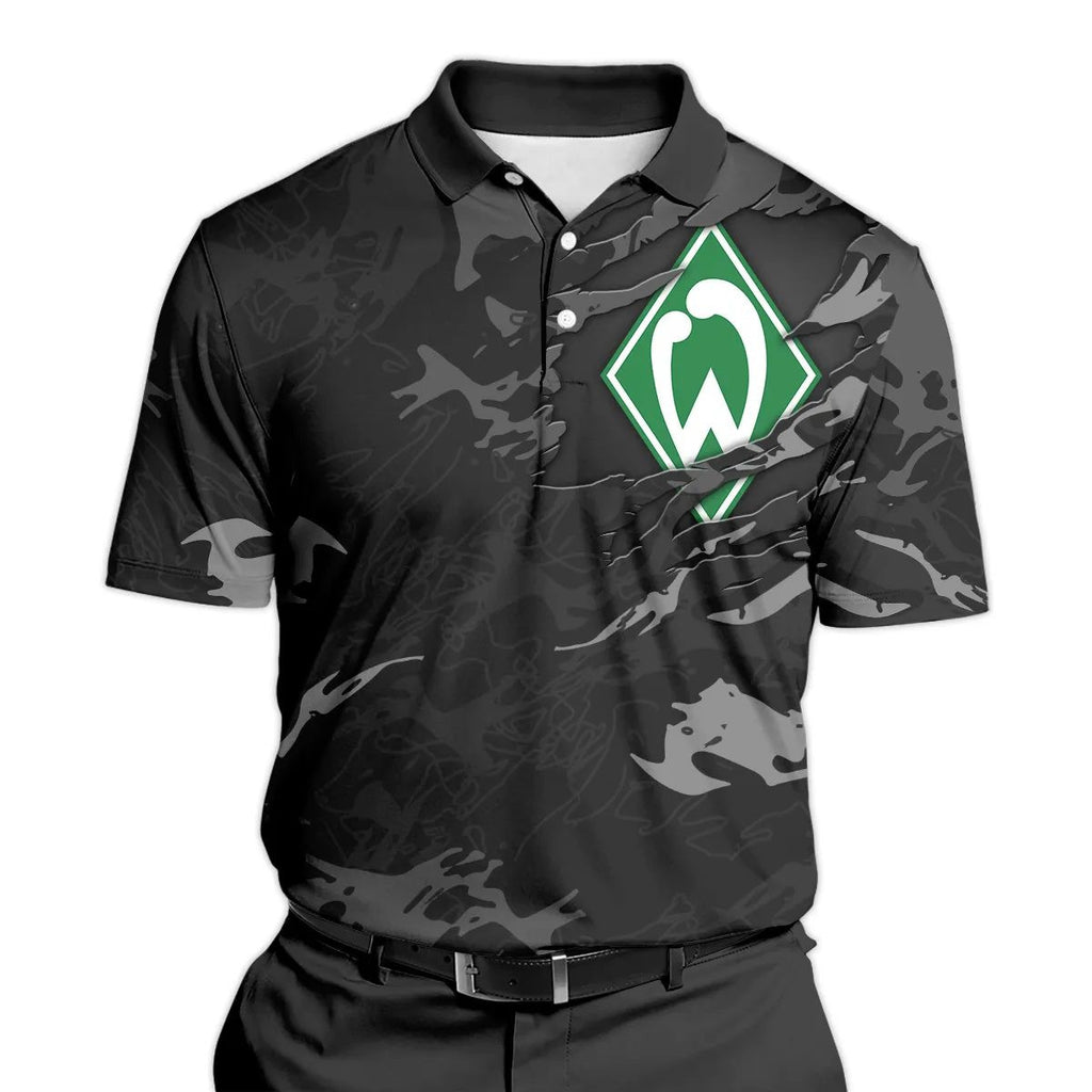 SV Werder Bremen Poloshirt Neuer Stil Vollflächig Bedruckt