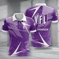 VfL Osnabrück Poloshirt Batik Design Vollflächig Bedruckt Lila