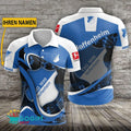 TSG 1899 Hoffenheim Poloshirt Sportliches Weiche Kurven Design mit individuellem Namen Blau