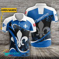 SV Darmstadt 98 Poloshirt Weiche Kurven Design mit individuellem Namen Blau