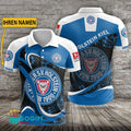 Holstein Kiel Poloshirt Weiche Kurven Design mit individuellem Namen Blau