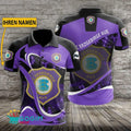 FC Erzgebirge Aue Poloshirt Weiche Kurven Design mit individuellem Namen Lila