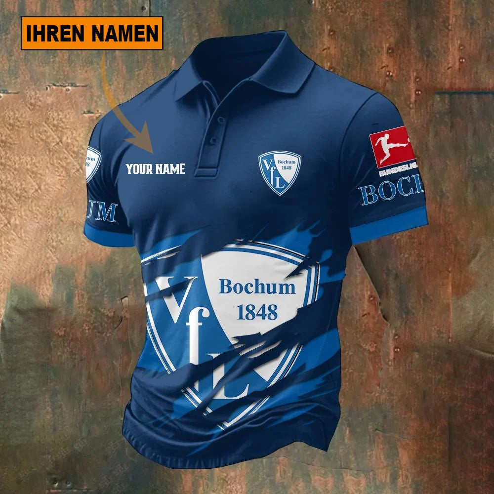 VfL Bochum 1848 Poloshirt Riss Design Neue Edition mit individuellem Namen
