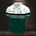 SV Werder Bremen Poloshirt Streifen Design Neuer Stil mit individuellem Namen