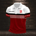 SSV Jahn Regensburg Poloshirt Streifen Design Neuer Stil mit individuellem Namen