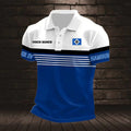 Hamburger SV Poloshirt mit individuellem Namen Neuer Stil Gestreift