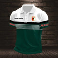 FC Augsburg Poloshirt mit individuellem Namen Neuer Stil Gestreift
