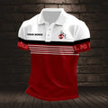 FC Köln Poloshirt Streifen Design Neuer Stil mit individuellem Namen
