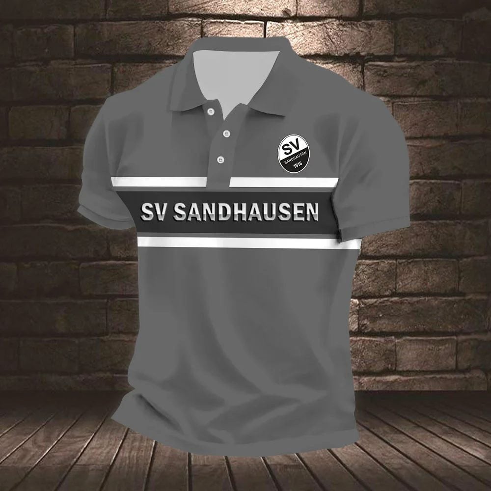 SV Sandhausen Poloshirt Gestreiftes Design Neuer Stil