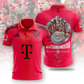 Bayern München Poloshirt Champions Design 25 Rot