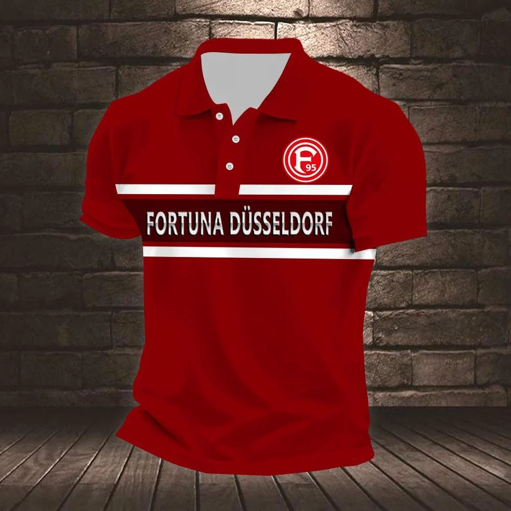 Fortuna Düsseldorf Poloshirt Gestreiftes Design Neuer Stil