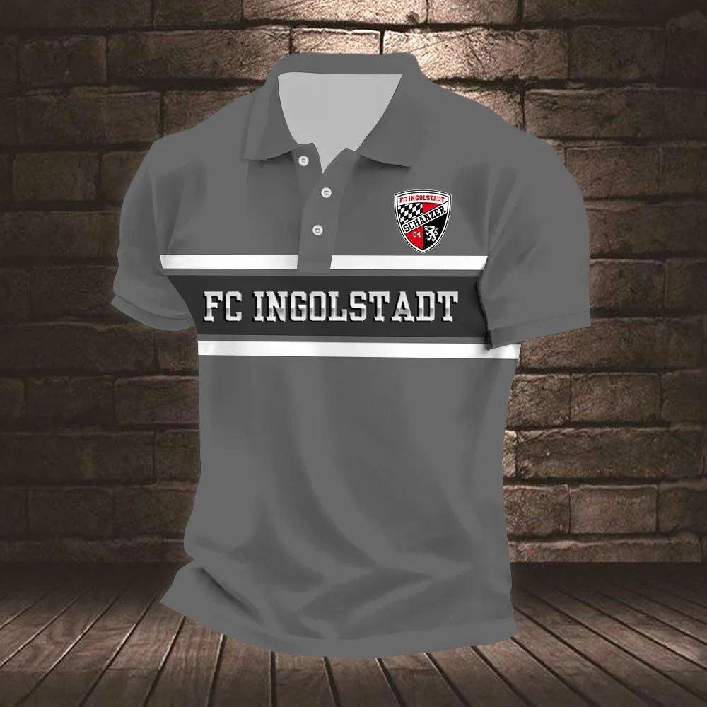 FC Ingolstadt 04 Poloshirt Gestreiftes Design Neuer Stil