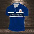 FC Hansa Rostock Poloshirt Gestreiftes Design Neuer Stil